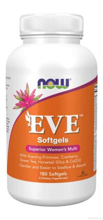EVE Мултивитамини за жени х 180 меки капсули Now Foods | Eve Multies