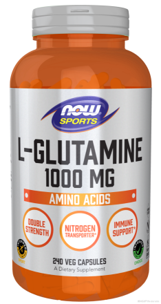 Л-Глутамин 1000 мг х 240 капсули Now Foods | L-Glutamine