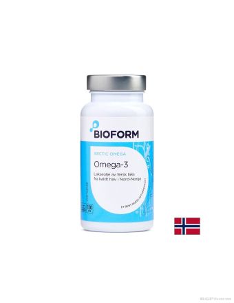 Рибено масло от дива норвежка сьомга 500 мг х 120 капсули БИОФОРМ | Bioform Salmon Oil