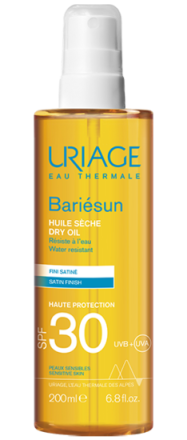 БАРИЕСЪН Слънцезащитно сухо олио за тяло SPF30 200 мл ЮРИАЖ | URIAGE Bariesun