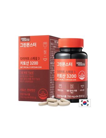 Хитозан 3200 мг за отслабване и детокс х 84 таблетки GREEN MONSTER | Chitosan