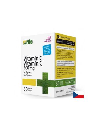 Витамин Ц 1000 мг + екстракт от шипка х 50 таблетки VIRDE | Vitamin C & Rose hip