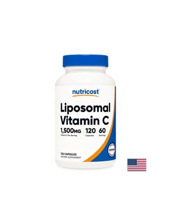 Липозомен витамин Ц 750 мг х 120 капсули Nutricost | Liposomal Vitamin C
