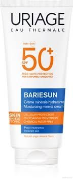 БАРИЕСЪН Минерален хидратиращ слънцезащитен крем за всяка възраст SPF50+ 100 мл ЮРИАЖ | URIAGE Bariesun