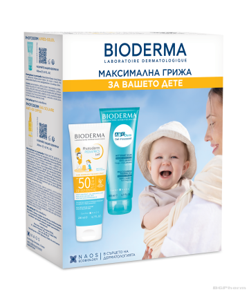 Биодерма ФОТОДЕРМ Педиатрикс мляко SPF50+ 200 мл + Лосион за след слънце ПРОМО ПАКЕТ | Photoderm Pediatrics Bioderma