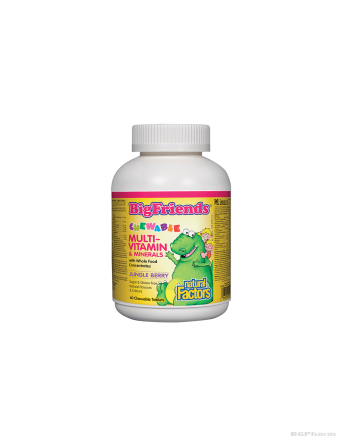 Мултивитамини и минерали за деца 60 дъвчащи таблетки Natural Factors | Big Friends®