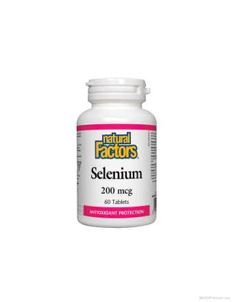 Селен, 200 mcg х 60 таблетки Natural Factors | Selenium