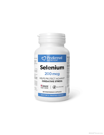 Селен (L-селенометионин) х 200мг х 60 капсули Preferred Nutrition