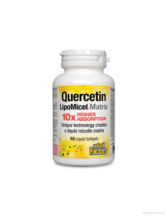 Кверцетин липомицел 250мг x 60 капсули Natural Factors | Quercetin LipoMicel Matrix