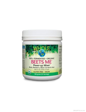 Whole Earth & Sea® Beets Me™ Формула от червено цвекло, боровинки, касис, акай бери x 188гр 25 дози Natural Factors (азотен бустер)