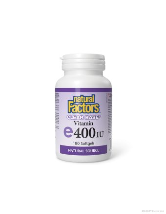 Витамин E 400IU х 180 софтгел капсули Natural Factors | Clear Base Vitamin E
