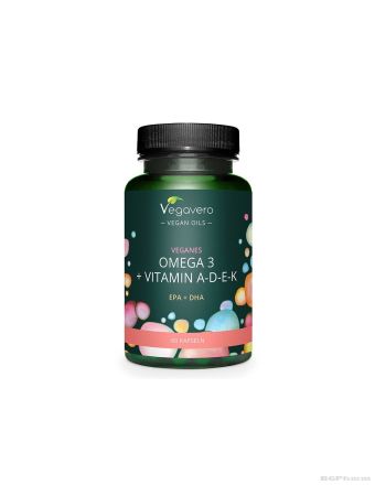 Омега-3 + Витамини А, Д3, Е и витамин К х 60 капсули Vegavero