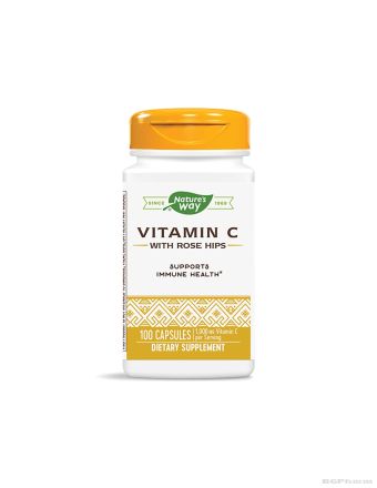 Витамин Ц + шипка 500 мг х 100 капсули Nature’s Way | Vitamin C with Rose Hips