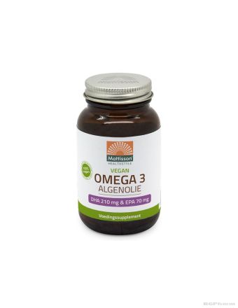 Веган Омега 3 от водорасли DHA/ЕPA 210/70мг х 60 капсули Mattisson Healthstyle