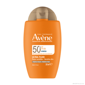 Авен СЪН Слънцезащитен тониран ултра флуид за лице SPF50+ 50 мл | Avene Sun