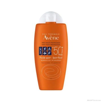 Авен СЪН SPF50+ СПОРТ Водоустойчив слънцезащитен флуид х 100 мл | Avene Sun Sport