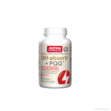 Убиквинол 100 мг + PQQ Пиролохинолин хинон 10 мг х 30 капсули ДЖАРОУ | Jarrow Formulas Ubiquinol QH-absorb® + PQQ