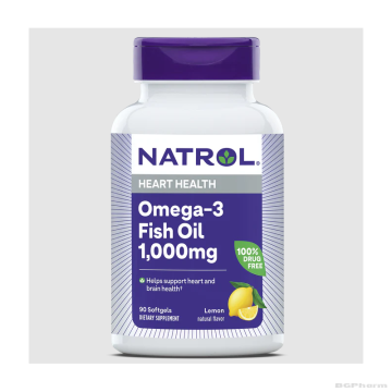 Натрол Омега 3 Рибено масло 1000 мг х 60 капсули | Natrol Omega-3 Fish Oil