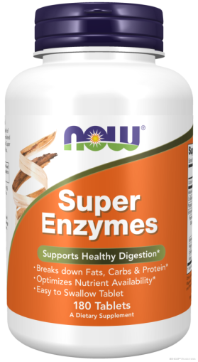 Супер Ензими х 180 таблетки Now Foods | Super Enzymes