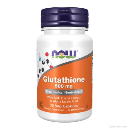 Л-Глутатион 500 мг х 30 капсули Now Foods | Glutathione