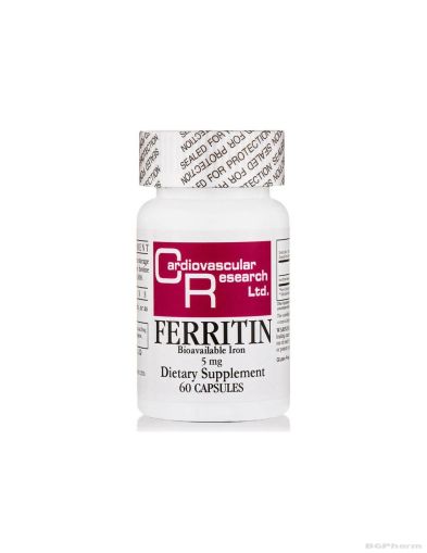 Феритин 5 мг х 60 капсули биоусвоимо желязо Ecological Formulas | Ferritin