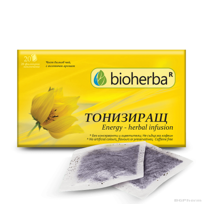 Билков чай ТОНИЗИРАЩ х 20 пакетчета БИОХЕРБА | BIOHERBA