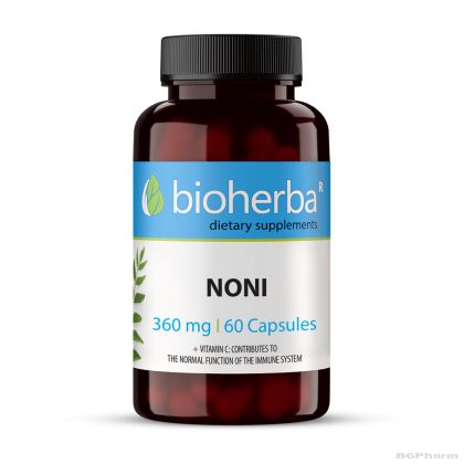 Нони 360 мг х 60 капсули БИОХЕРБА | BIOHERBA Noni