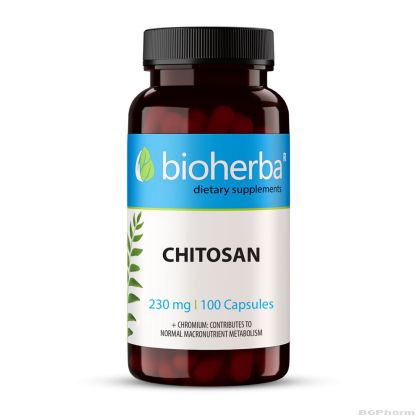 Хитозан 230 мг х 100 капсули БИОХЕРБА | BIOHERBA Chitosan