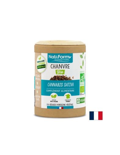 Конопено семе БИО екстракт 295 мг х 200 капсули NAT&FORM