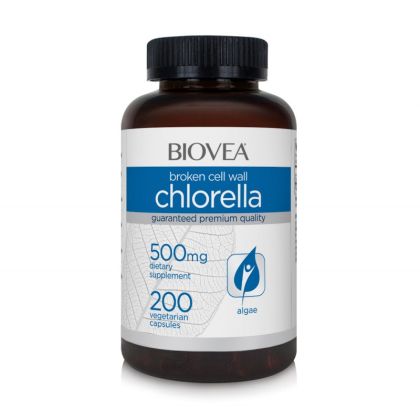 Хлорела 500 мг х 200 капсули Biovea | Chlorella
