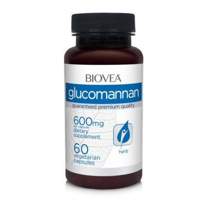 Глюкоманан 600 мг х 60 капсули Biovea | Glucomannan