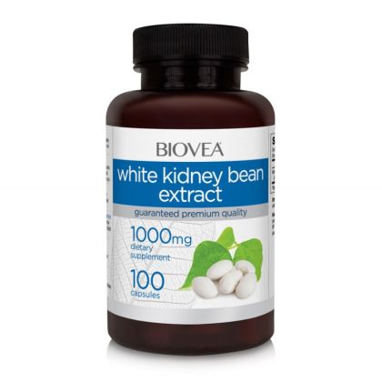 Бял боб екстракт 1000 мг х 100 капсули Biovea | White Kidney Bean