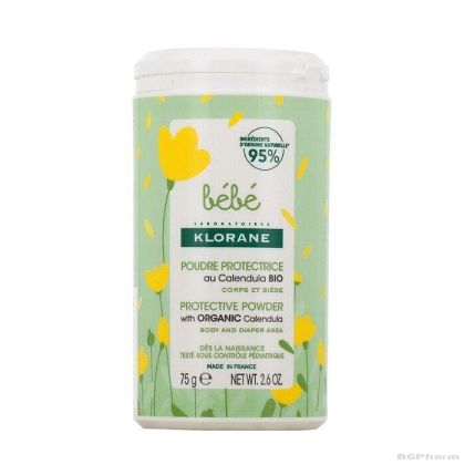 КЛОРАН БЕБЕ Защитна бебешка пудра с невен 75 гр | Klorane Bebe