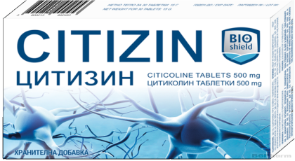 ЦИТИЗИН 500 мг х 30 таблетки с цитиколин BIOSHIELD