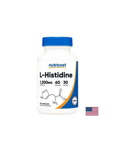 Л-Хистидин 600 мг х 60 капсули Nutricost | L-Histidine