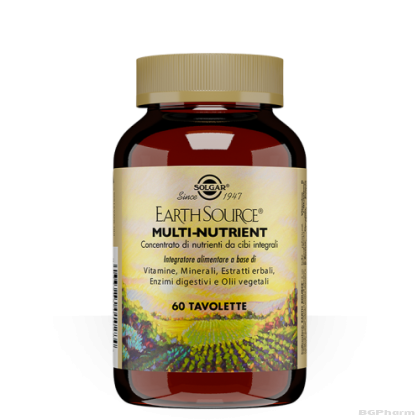 СОЛГАР EARTH SOURCE Мултивитамини за енергия и тонус х 60 таблетки СОЛГАР | SOLGAR