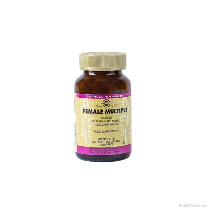 FEMALE MULTIPLE Мултивитамини за жени х 60 таблетки СОЛГАР | SOLGAR