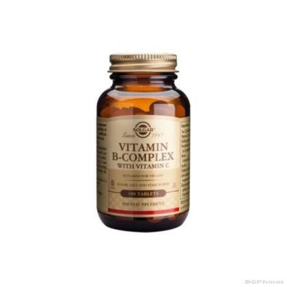 В-КОМПЛЕКС с ВИТАМИН С  100 таблетки  СОЛГАР | B-Complex + Ester C SOLGAR