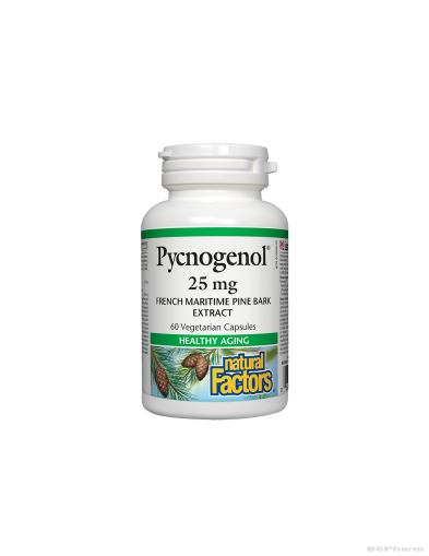 Пикногенол (екстракт от приморски бор) 25мг 60 капсули Natural Factors | Pycnogenol