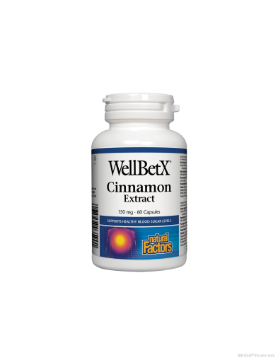Канела 150мг х 60 капсули Natural Factors | Cinnamon Extract