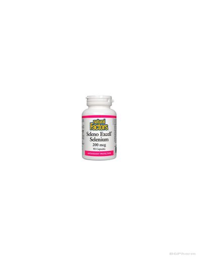 Селен 200мгк х 90 капсули Natural Factors | Seleno Excell Selenium