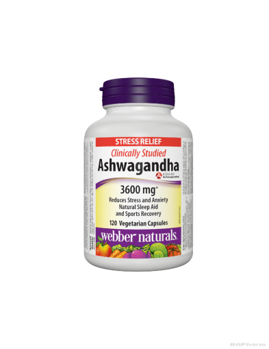 Ашваганда 300мг x 120 капсули Webber Naturals | Ashwaganda Extract
