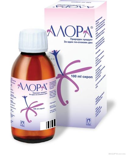 АЛОРА сироп x 100мл (екстракт от пасифлора) NOBEL PHARMA
