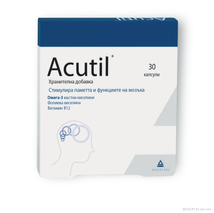 АКУТИЛ х 30 капсули ANGELINI (памет и концентрация)