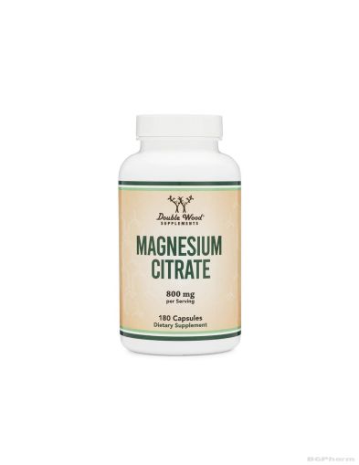 Магнезий цитрат х 180 капсули Double Wood