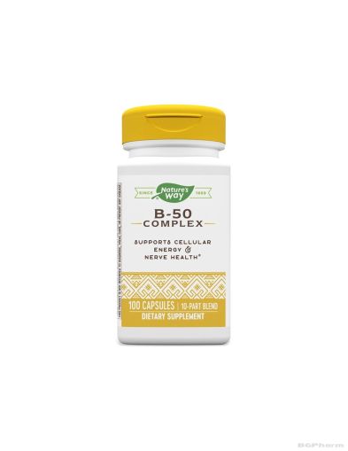 Витамин Б 50 комплекс х 100 капсули Nature’s Way | B-50 Complex