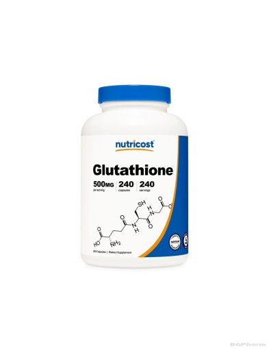 Глутатион редуциран 500мг х 240 капсули Nutricost | Glutathione