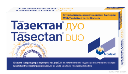ТАЗЕКТАН ДУО х 12 сашета при диария MONTAVIT