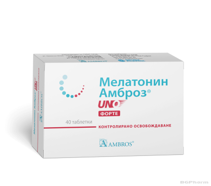 МЕЛАТОНИН АМБРОЗ УНО ФОРТЕ 1 мг х 40 таблетки SCHAPER & BRUMMER