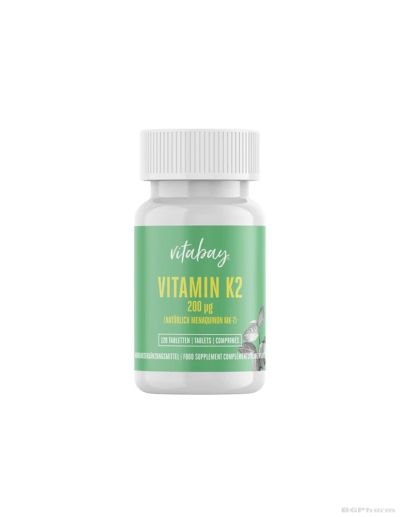 Витамин К2 200 мкг х 120 таблетки Vitabay | Vitamin K2